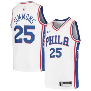 Maravilloso Práctico Perfecto Ben Simmons Philadelphia 76ers Nike Youth Swingman Jersey White/Royal