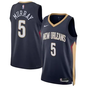 Elegante Fácil de llevar Chulo Dejounte Murray New Orleans Pelicans Nike Unisex 2024 Offseason Addition Nike Swingman Jersey Navy