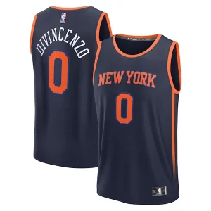 Maravilloso Donte DiVincenzo New York Knicks Fast Break Replica Player Jersey Statement Edition Navy
