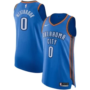 Práctico Clásico Resistente Russell Westbrook Oklahoma City Thunder Nike Authentic Player Jersey Icon Edition Blue
