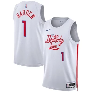 Duradero James Harden Philadelphia 76ers Nike Unisex 2022/23 Swingman Jersey City Edition White