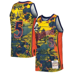 Exquisito Genial Resistente Baron Davis Golden State Warriors Hardwood Classics Lunar New Year Swingman Jersey Blue