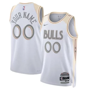 Atractivo Chicago Bulls Nike Unisex 2024/25 Custom Swingman Jersey City Edition White