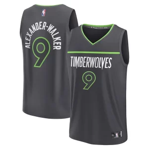 Fantástico Duradero Nickeil Alexander Walker Minnesota Timberwolves Youth Fast Break Replica Player Jersey Statement Edition Black