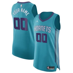 Robusto Charlotte Hornets Jordan Brand Authentic Custom Jersey Teal Icon Edition