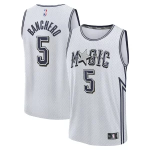 Hermoso Atractivo Paolo Banchero Orlando Magic Youth 2024/25 Fast Break Player Jersey City Edition Silver