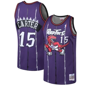 Genial Vince Carter Toronto Raptors 1998/99 Hardwood Classics Swingman Jersey Purple/White