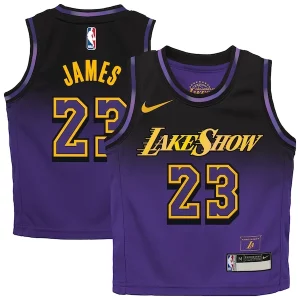 Práctico Maravilloso LeBron James Los Angeles Lakers Nike Preschool 2024/25 Swingman Player Jersey City Edition Purple