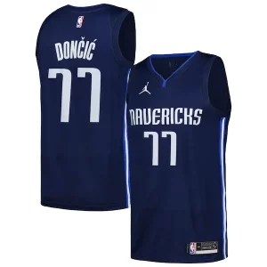 Ideal Moderno Luka Dončić Dallas Mavericks Jordan Brand Swingman Player Jersey Statement Edition Navy