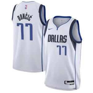 Hermoso Lujoso Fantástico Luka Dončić Dallas Mavericks Nike Youth Swingman Jersey Association Edition White