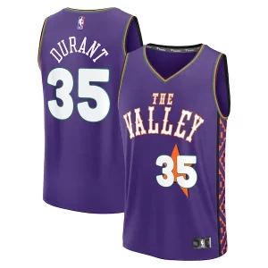 Práctico Kevin Durant Phoenix Suns Youth 2024/25 Fast Break Player Jersey City Edition Purple