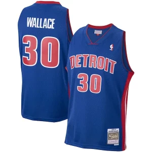 Moderno Rasheed Wallace Detroit Pistons 2003/04 Hardwood Classics Swingman Jersey Royal