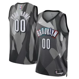 Exquisito Hermoso Increíble Brooklyn Nets Nike Unisex 2024/25 Custom Swingman Jersey City Edition Gray
