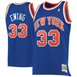 Perfecto Clásico Estupendo Patrick Ewing New York Knicks 1991/92 Hardwood Classics Swingman Jersey Blue