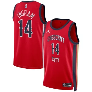 Clásico Único Hermoso Brandon Ingram New Orleans Pelicans Jordan Brand Unisex Swingman Jersey Statement Edition Red