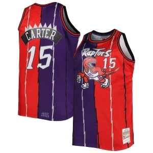 Estupendo Perfecto Práctico Vince Carter Toronto Raptors Big & Tall Hardwood Classics 1998/99 Split Swingman Jersey Purple/Red