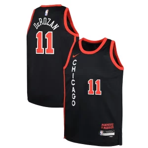 Cool Increíble DeMar DeRozan Chicago Bulls Nike Youth Swingman Replica Jersey City Edition Black