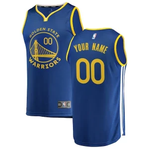 Cool Chulo Golden State Warriors Youth 2019/20 Fast Break Custom Replica Jersey Royal Icon Edition