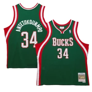 Sofisticado Giannis Antetokounmpo Milwaukee Bucks 2013/14 Hardwood Classics Swingman Jersey Hunter Green