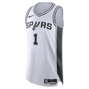 Fácil de llevar Victor Wembanyama San Antonio Spurs Nike Authentic Jersey Association Edition White