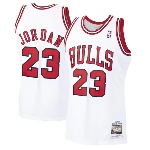 Delicioso Sofisticado Cool Michael Jordan Chicago Bulls 1997/98 Hardwood Classics Authentic Jersey White/Black/Scarlet