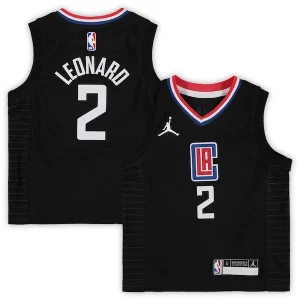 Original Resistente Hermoso Kawhi Leonard LA Clippers Jordan Brand Preschool 2020/21 Fast Break Replica Jersey Statement Edition Black