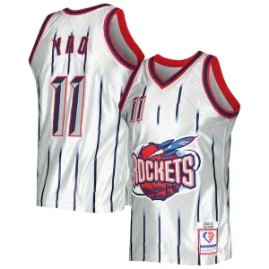 Fácil de llevar Práctico Yao Ming Houston Rockets 2002/03 Hardwood Classics 75th Anniversary Swingman Jersey Platinum