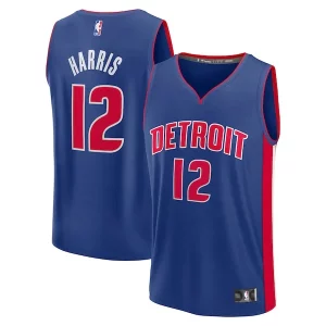 Genial Tobias Harris Detroit Pistons Fast Break Replica Player Jersey Icon Edition Blue