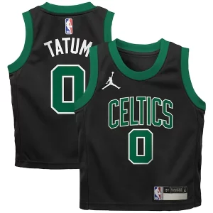 Robusto Jayson Tatum Boston Celtics Jordan Brand Preschool 2022/23 Replica Jersey Statement Edition Black