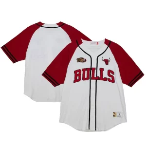 Genial Sofisticado Chicago Bulls Practice Day Baseball Jersey White