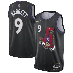 Duradero Resistente RJ Barrett Toronto Raptors Nike Unisex 2024/25 Swingman Player Jersey City Edition Black