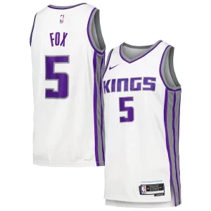 Fantástico Único Lujoso De'Aaron Fox Sacramento Kings Nike Swingman Player Jersey Association Edition White