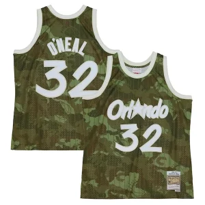 Increíble Shaquille O'Neal Orlando Magic Hardwood Classics 1994/95 Ghost Green Swingman Jersey Camo
