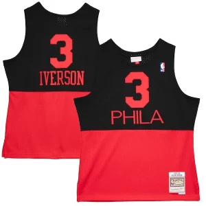 Magnífico Allen Iverson Philadelphia 76ers 2003/04 Hardwood Classics Reload 2.0 Swingman Jersey Black
