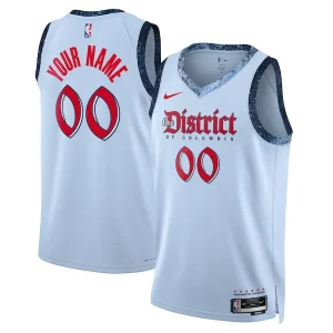 Duradero Perfecto Washington Wizards Nike Unisex 2024/25 Custom Swingman Jersey City Edition Powder Blue