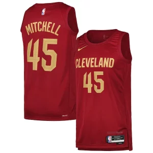 Resistente Donovan Mitchell Cleveland Cavaliers Nike Swingman Player Jersey Icon Edition Wine