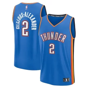 Sofisticado Shai Gilgeous Alexander Oklahoma City Thunder Fast Break Replica Player Jersey Icon Edition Blue