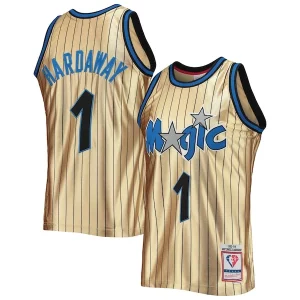 Práctico Bonito Penny Hardaway Orlando Magic 75th Anniversary 1993/94 Hardwood Classics Swingman Jersey Gold
