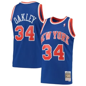 Atractivo Increíble Resistente Charles Oakley New York Knicks Hardwood Classics Swingman Jersey Blue