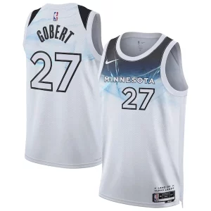 Atractivo Fácil de llevar Rudy Gobert Minnesota Timberwolves Nike Unisex 2024/25 Swingman Player Jersey City Edition White
