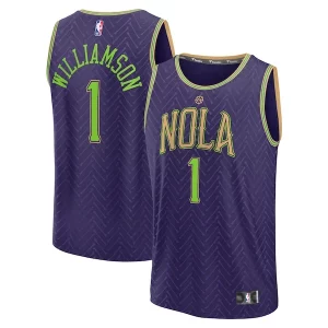 Fácil de llevar Resistente Zion Williamson New Orleans Pelicans 2024/25 Fast Break Player Jersey City Edition Purple
