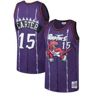 Perfecto Genial Vince Carter Toronto Raptors 1998/99 Big & Tall Hardwood Classics Swingman Jersey Purple/White