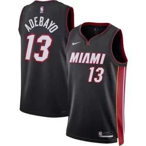 Único Bam Adebayo Miami Heat Nike Unisex Swingman Jersey Icon Edition Black