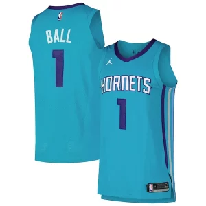 Hermoso Estupendo Moderno LaMelo Ball Charlotte Hornets Jordan Brand Authentic Player Jersey Icon Edition Teal