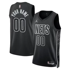 Delicioso Brooklyn Nets Jordan Brand Unisex 2022/23 Swingman Custom Jersey Statement Edition Black