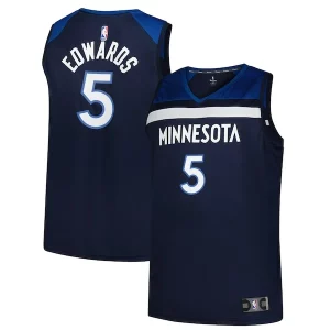 Perfecto Anthony Edwards Minnesota Timberwolves Big & Tall Fast Break Jersey Icon Edition Navy