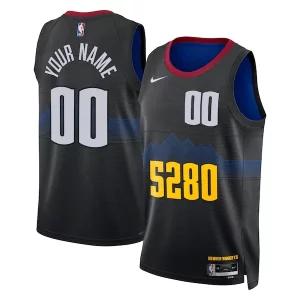Exquisito Denver Nuggets Nike Unisex 2023/24 Custom Swingman Jersey Black City Edition