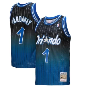 Práctico Penny Hardaway Orlando Magic 1994/95 Hardwood Classics Fadeaway Swingman Player Jersey Royal/Black