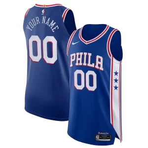 Fácil de llevar Philadelphia 76ers Nike Custom Authentic Jersey Icon Edition Royal