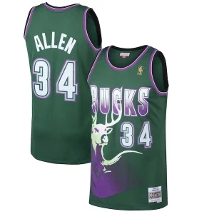 Resistente Maravilloso Increíble Ray Allen Milwaukee Bucks 1996/97 Hardwood Classics Swingman Jersey Kelly Green